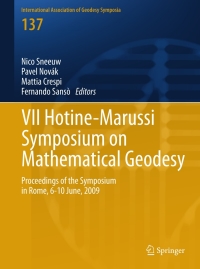 Titelbild: VII Hotine-Marussi Symposium on Mathematical Geodesy 9783642220777