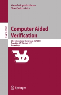 Cover image: Computer Aided Verification 1st edition 9783642221095