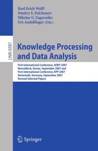 表紙画像: Knowledge Processing and Data Analysis 1st edition 9783642221392