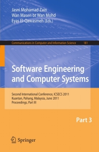 Omslagafbeelding: Software Engineering and Computer Systems, Part III 1st edition 9783642222023