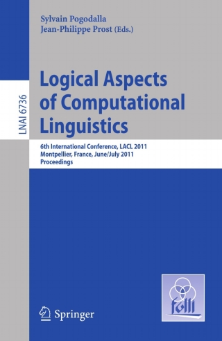 Cover image: Logical Aspects of Computational Linguistics 1st edition 9783642222207