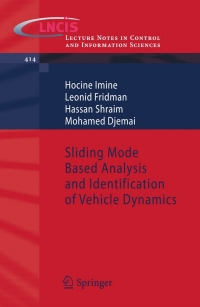 Titelbild: Sliding Mode Based Analysis and Identification of Vehicle Dynamics 9783642222238