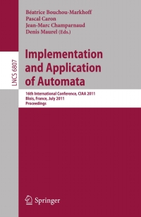 Cover image: Implementation and Application of Automata 9783642222559