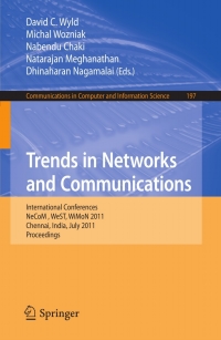 Imagen de portada: Trends in Network and Communications 9783642225420