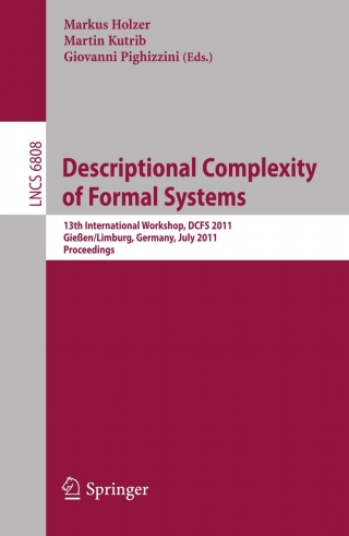 Imagen de portada: Descriptional Complexity of Formal Systems 1st edition 9783642225994