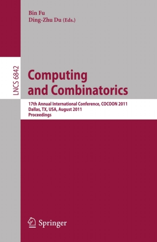 Omslagafbeelding: Computing and Combinatorics 1st edition 9783642226847