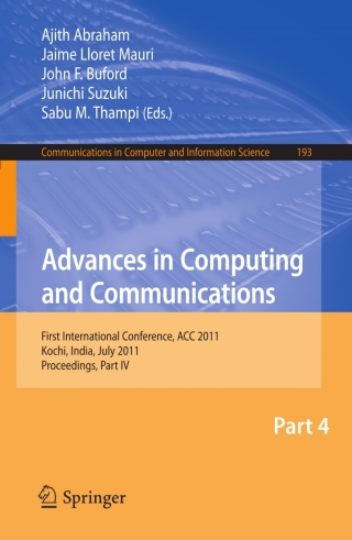 Cover image: Advances in Computing and Communications, Part IV 1st edition 9783642227257
