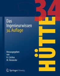 Cover image: HÜTTE - Das Ingenieurwissen 34th edition 9783642228490