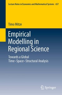 صورة الغلاف: Empirical Modelling in Regional Science 9783642229008