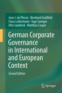 Cover image: German Corporate Governance in International and European Context 2nd edition 9783642230042