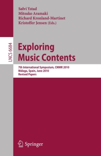 Cover image: Exploring Music Contents 1st edition 9783642231254