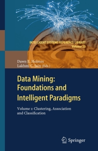 Cover image: Data Mining: Foundations and Intelligent Paradigms 9783642231650