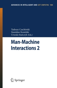 Cover image: Man-Machine Interactions 2 1st edition 9783642231681