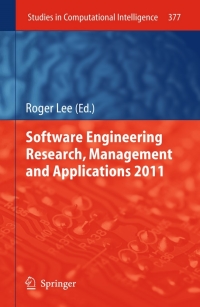 Titelbild: Software Engineering Research, Management and Applications 2011 1st edition 9783642232015