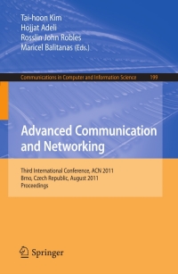 Cover image: Advanced Communication and Networking 1st edition 9783642233111