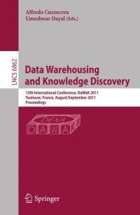 Cover image: Data Warehousing and Knowledge Discovery 1st edition 9783642235436