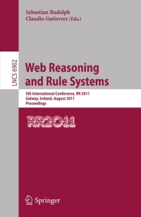 Imagen de portada: Web Reasoning and Rule Systems 1st edition 9783642235795