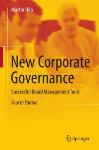 Cover image: New Corporate Governance 4th edition 9783642443572