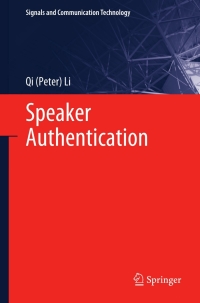 Imagen de portada: Speaker Authentication 9783642270888