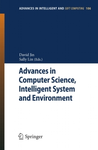 Cover image: Advances in Computer Science, Intelligent Systems and Environment 1st edition 9783642237522