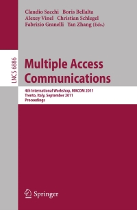 صورة الغلاف: Multiple Access Communications 1st edition 9783642237942