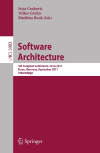 Cover image: Software Architecture 1st edition 9783642237973
