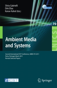 Imagen de portada: Ambient Media and Systems 1st edition 9783642239014
