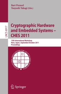 Cover image: Cryptographic Hardware and Embedded Systems -- CHES 2011 1st edition 9783642239502