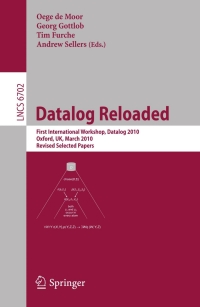 Cover image: Datalog Reloaded 1st edition 9783642242052