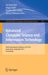 Cover image: Advanced Computer Science and Information Technology 1st edition 9783642242663