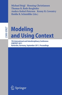 صورة الغلاف: Modeling and Using Context 1st edition 9783642242786