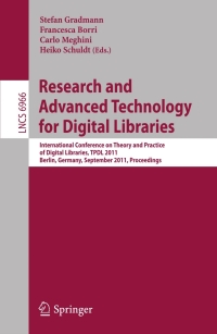 صورة الغلاف: Research and Advanced Technology for Digital Libraries 1st edition 9783642244681