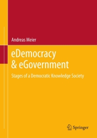 Cover image: eDemocracy & eGovernment 9783642244933