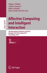 Cover image: Affective Computing and Intelligent Interaction 1st edition 9783642245992