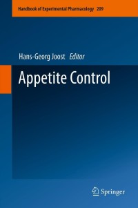 Cover image: Appetite Control 1st edition 9783642247156