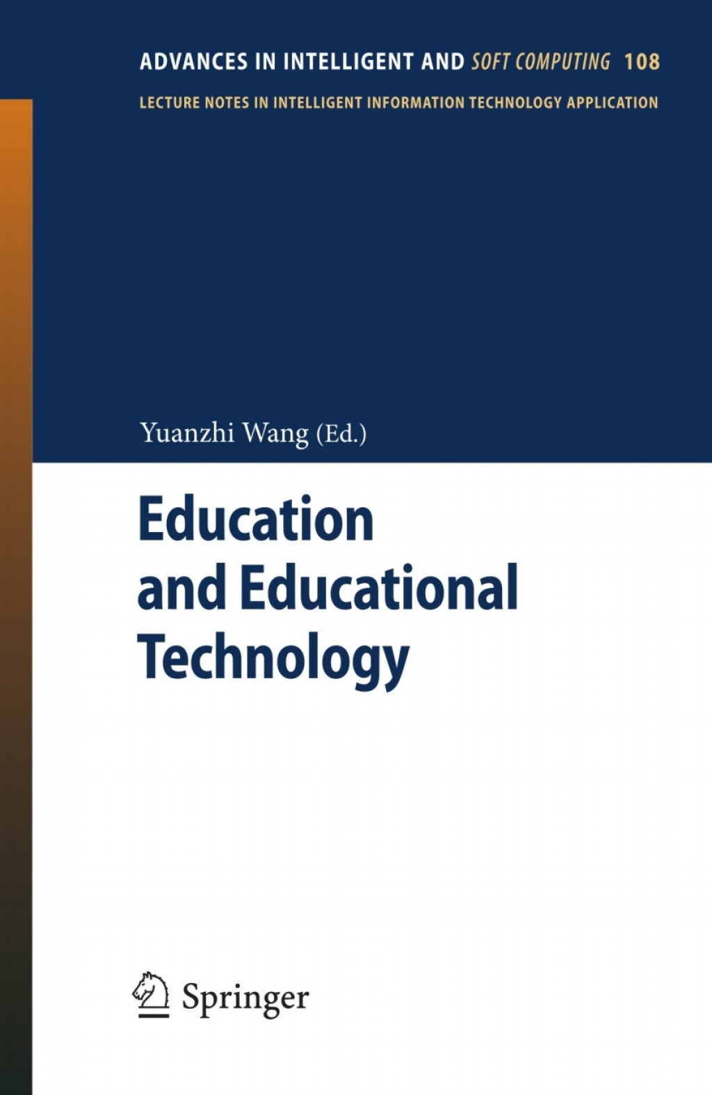 Education and Educational Technology 1st Edition
