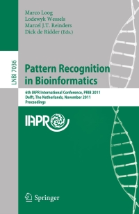 Cover image: Pattern Recognition in Bioinformatics 1st edition 9783642248542