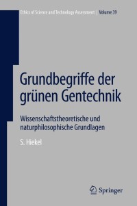 Cover image: Grundbegriffe der grünen Gentechnik 9783642248993