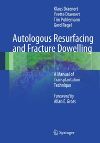 Cover image: Autologous Resurfacing and Fracture Dowelling 9783642249105