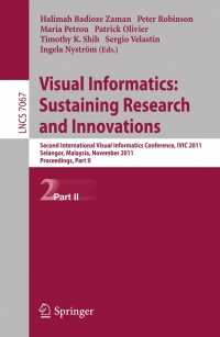 Cover image: Visual Informatics: Sustaining Research and Innovations 1st edition 9783642251993