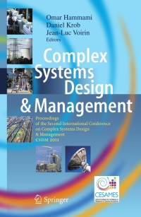 Cover image: Complex Systems Design & Management 1st edition 9783642252020