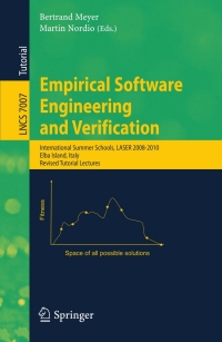 Cover image: Empirical Software Engineering and Verification 9783642252303
