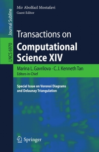 Immagine di copertina: Transactions on Computational Science XIV 1st edition 9783642252488