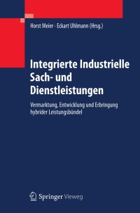 Cover image: Integrierte Industrielle Sach- und Dienstleistungen 9783642252686