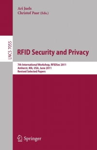 Omslagafbeelding: RFID  Security and Privacy 1st edition 9783642252853