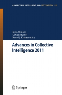 Imagen de portada: Advances in Collective Intelligence 2011 1st edition 9783642253201