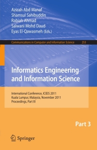 Cover image: Informatics Engineering and Information Science, Part III 1st edition 9783642254611