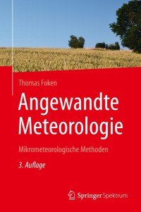 Cover image: Angewandte Meteorologie 3rd edition 9783642255243