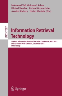 Immagine di copertina: Information Retrieval Technology 1st edition 9783642256301