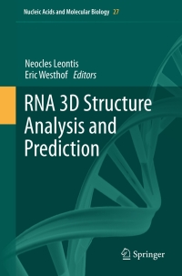 Cover image: RNA 3D Structure Analysis and Prediction 9783642257391